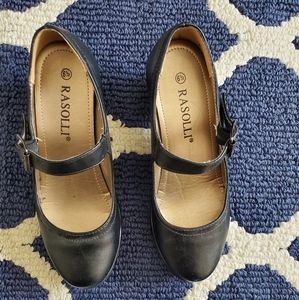 Rasolli black heel shoe